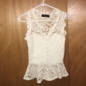 Lace tank top